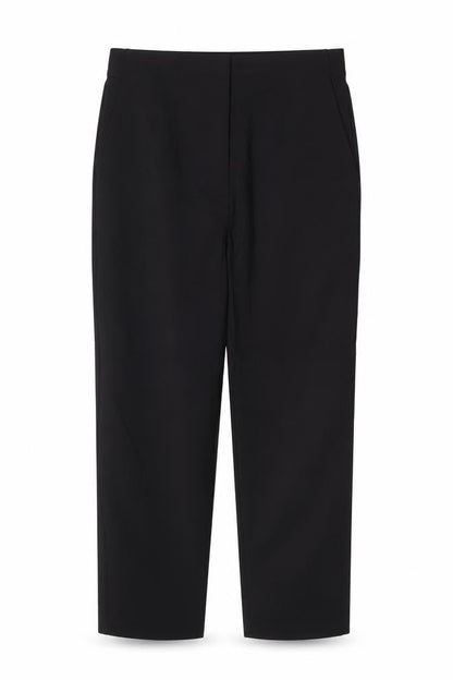 M&S Women’s Black UK 10 Slim High Rise Cropped Tailored Trousers