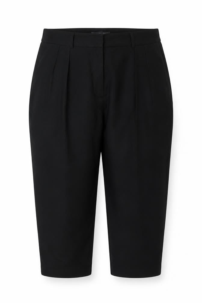 Marks & Spencer Women Black Size 22 Short Tapered Ankle Grazer High Rise Trousers