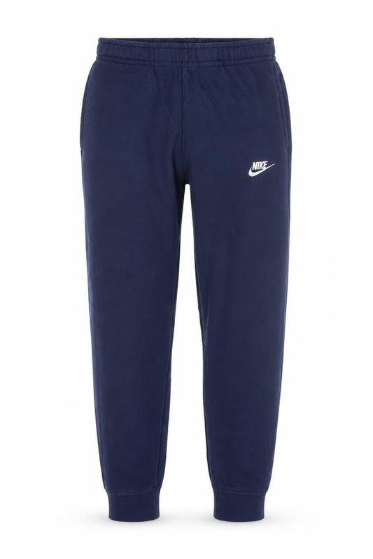 Nike Men’s Blue S Fleece Jogger Sweatpants Logo Cuffed Trousers