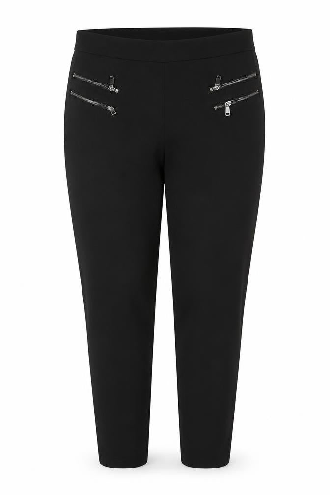 Next Women’s Black Size 18 Skinny Stretch Zip Detail Trousers