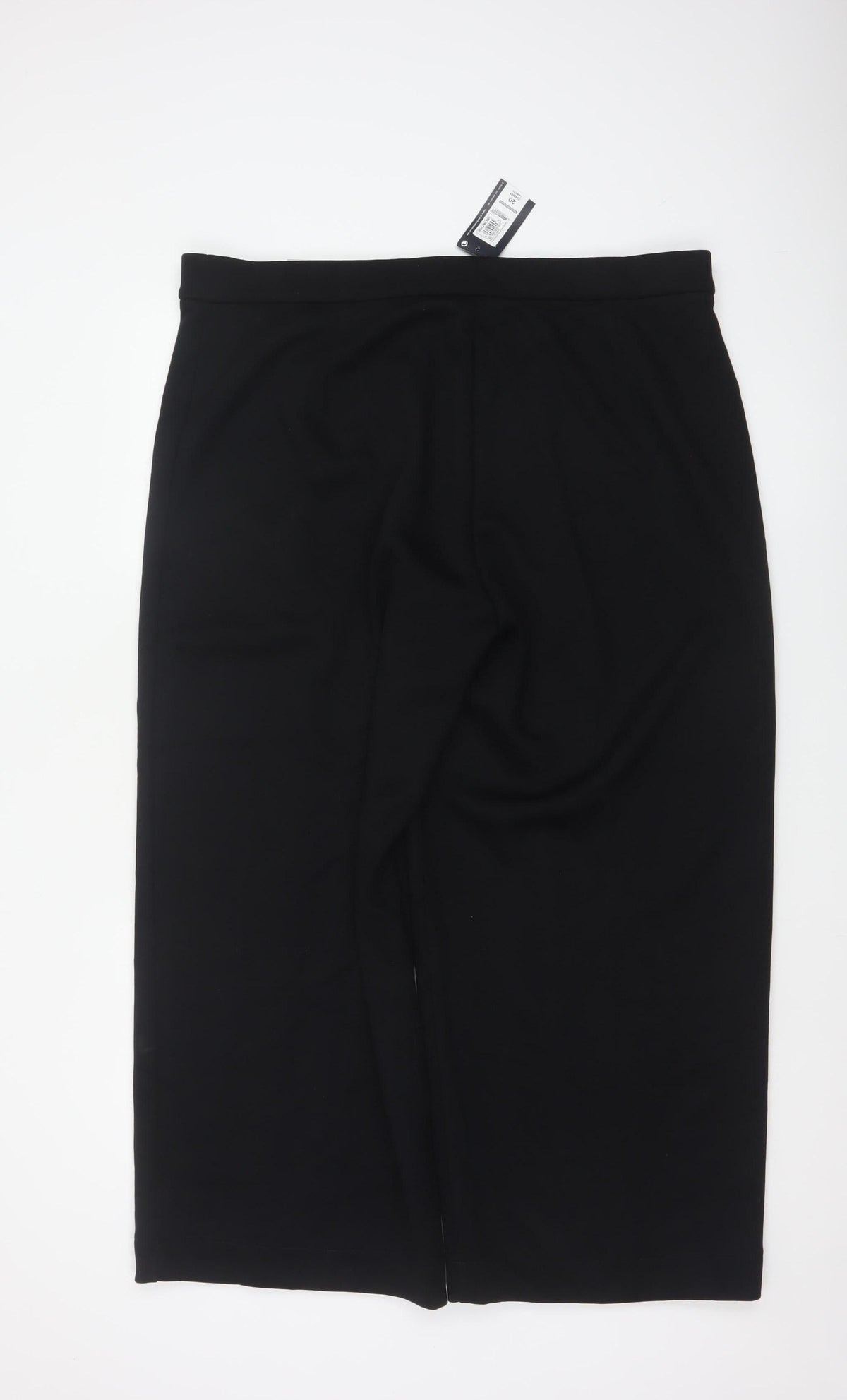 Marks & Spencer Women’s Black Size 20 Short Wide Leg High Rise Trousers