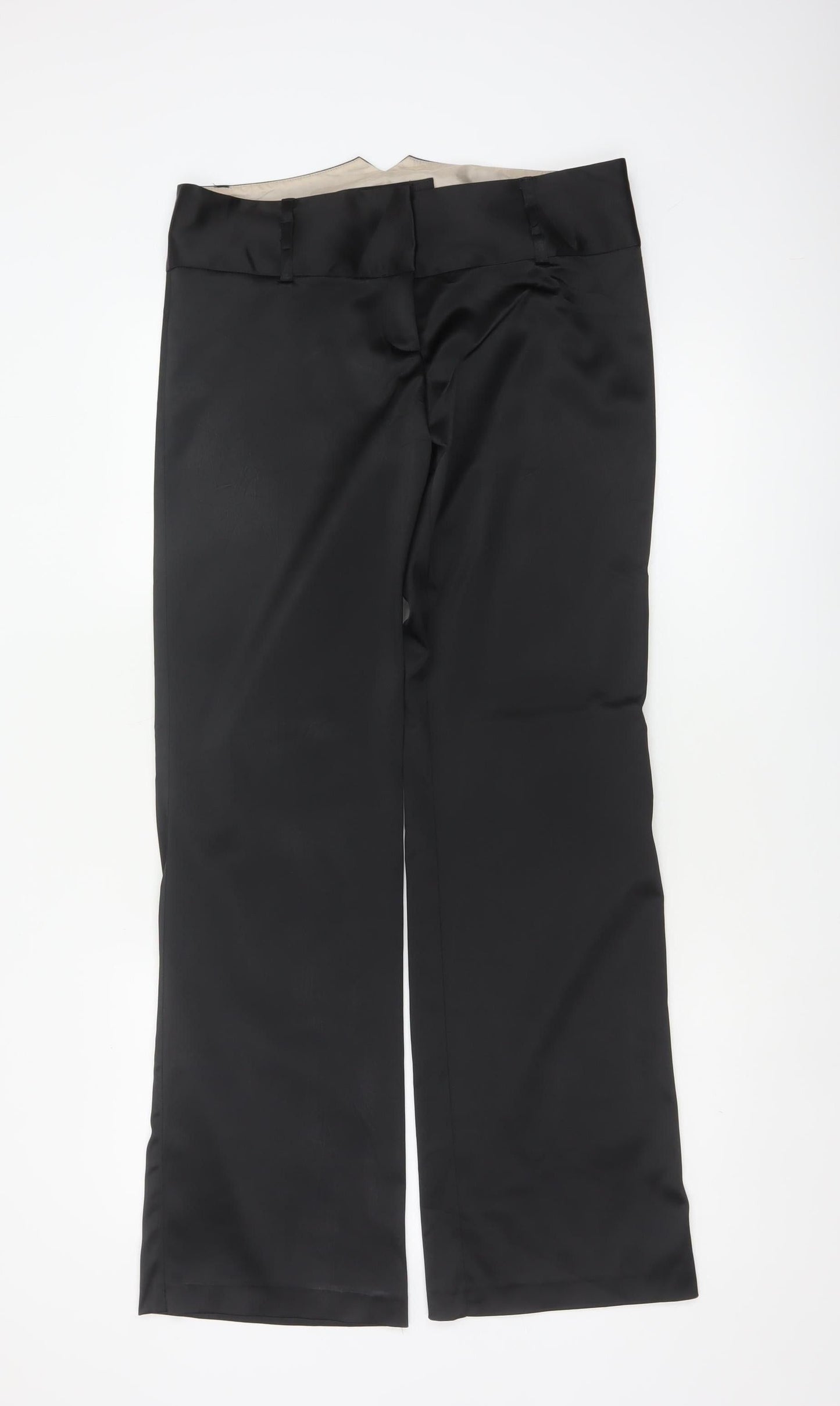 River Island Women’s Black UK 12 Bootcut Dress Trousers Stretch