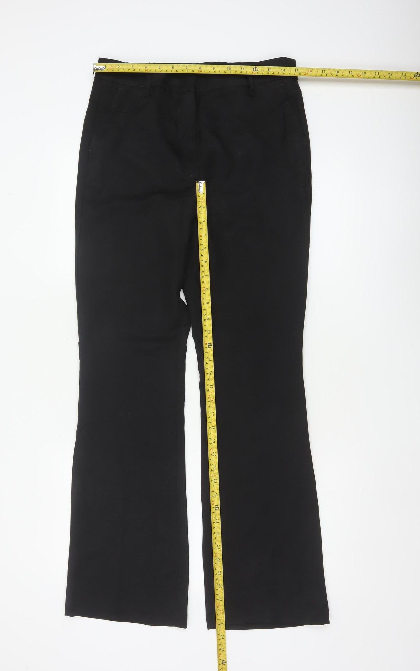 Next Women’s Black UK 8 Flared Dress Trousers Smart Workwear
