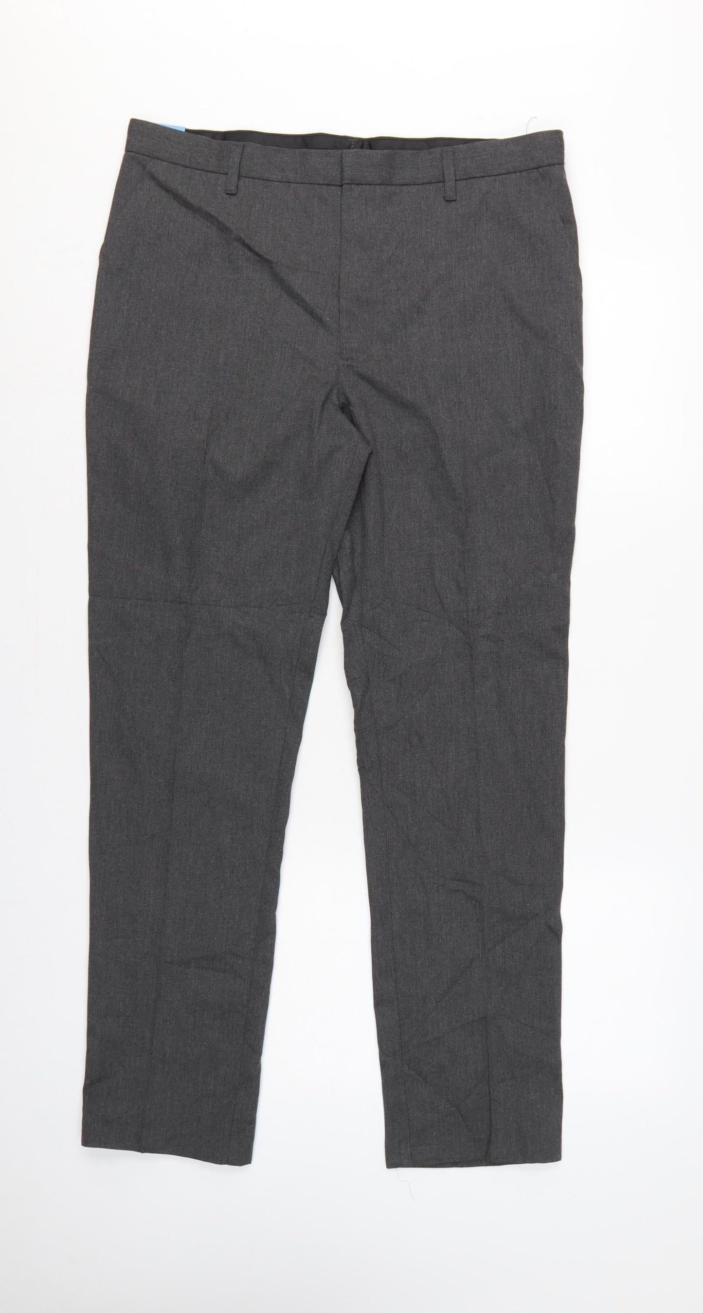 Marks & Spencer Boys Grey 15-16 Years Skinny Leg School Trousers NWT