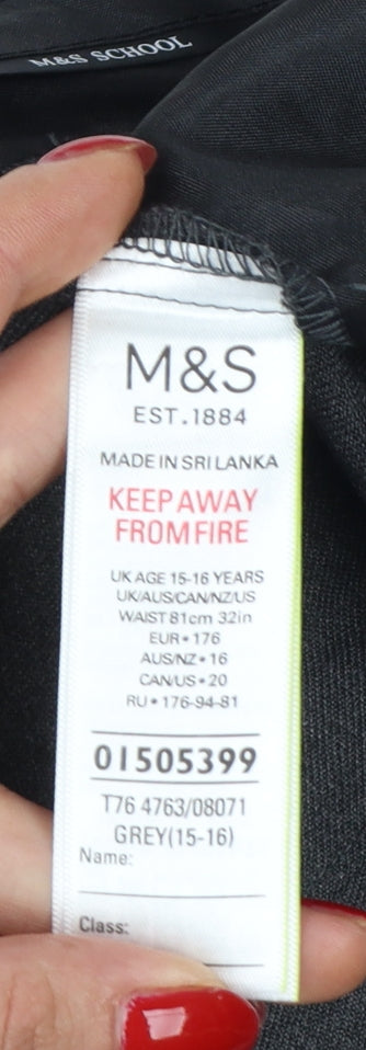 Marks & Spencer Boys Grey 15-16 Years Skinny Leg School Trousers NWT