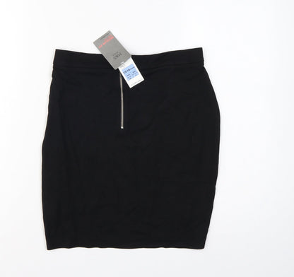 Marks & Spencer Girls Black 15-16 Years Regular Fit School Stretch Skirt