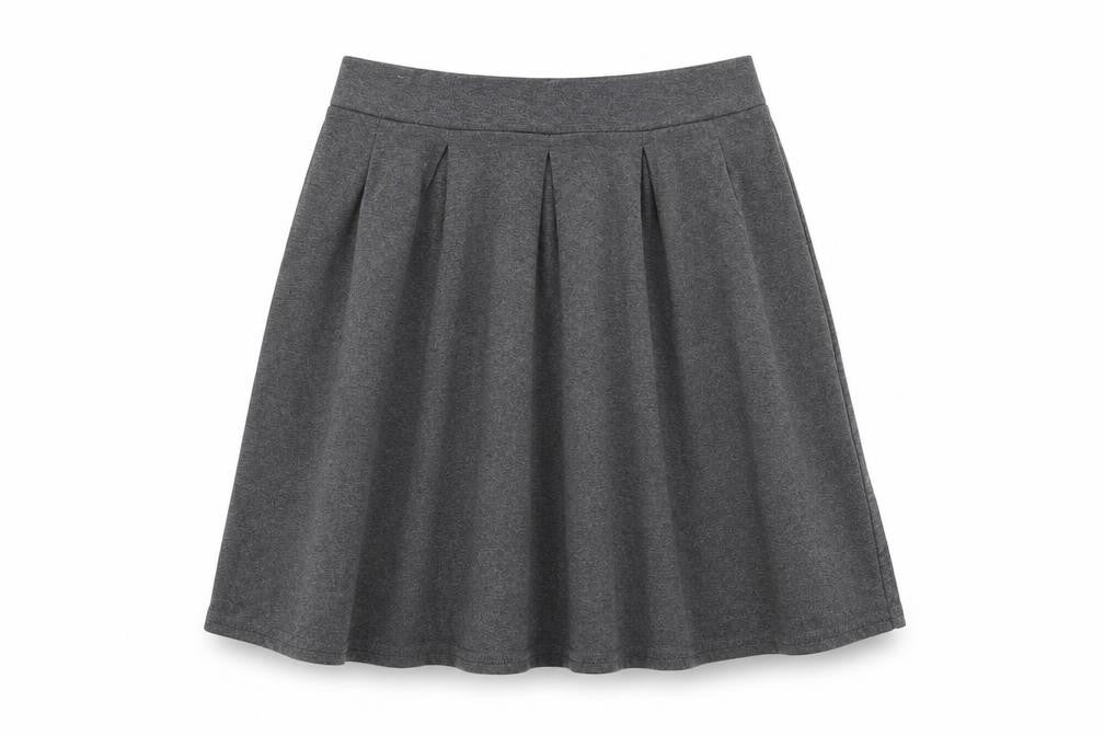 Marks & Spencer Girls Grey 15-16 Years Regular Fit School Uniform Skirt