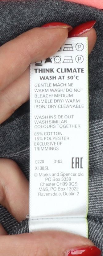 Marks & Spencer Girls Grey 15-16 Years Regular Fit School Uniform Skirt