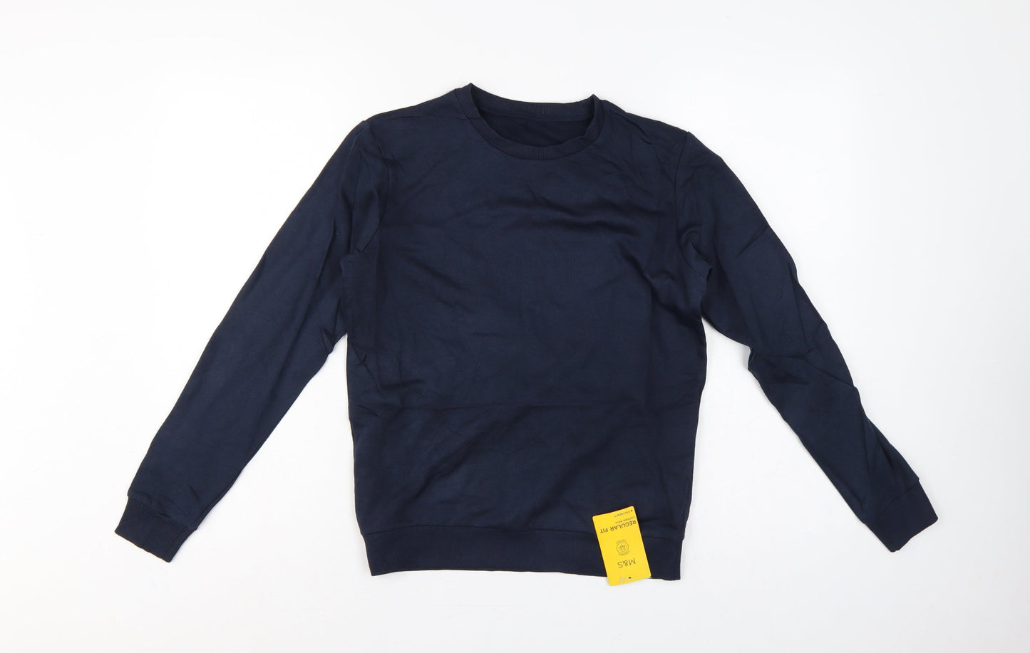 Marks & Spencer Boys Blue 11-12 Years Regular Fit School Sweatshirt