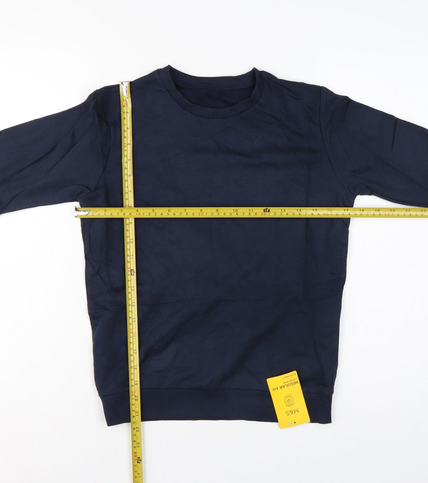Marks & Spencer Boys Blue 11-12 Years Regular Fit School Sweatshirt
