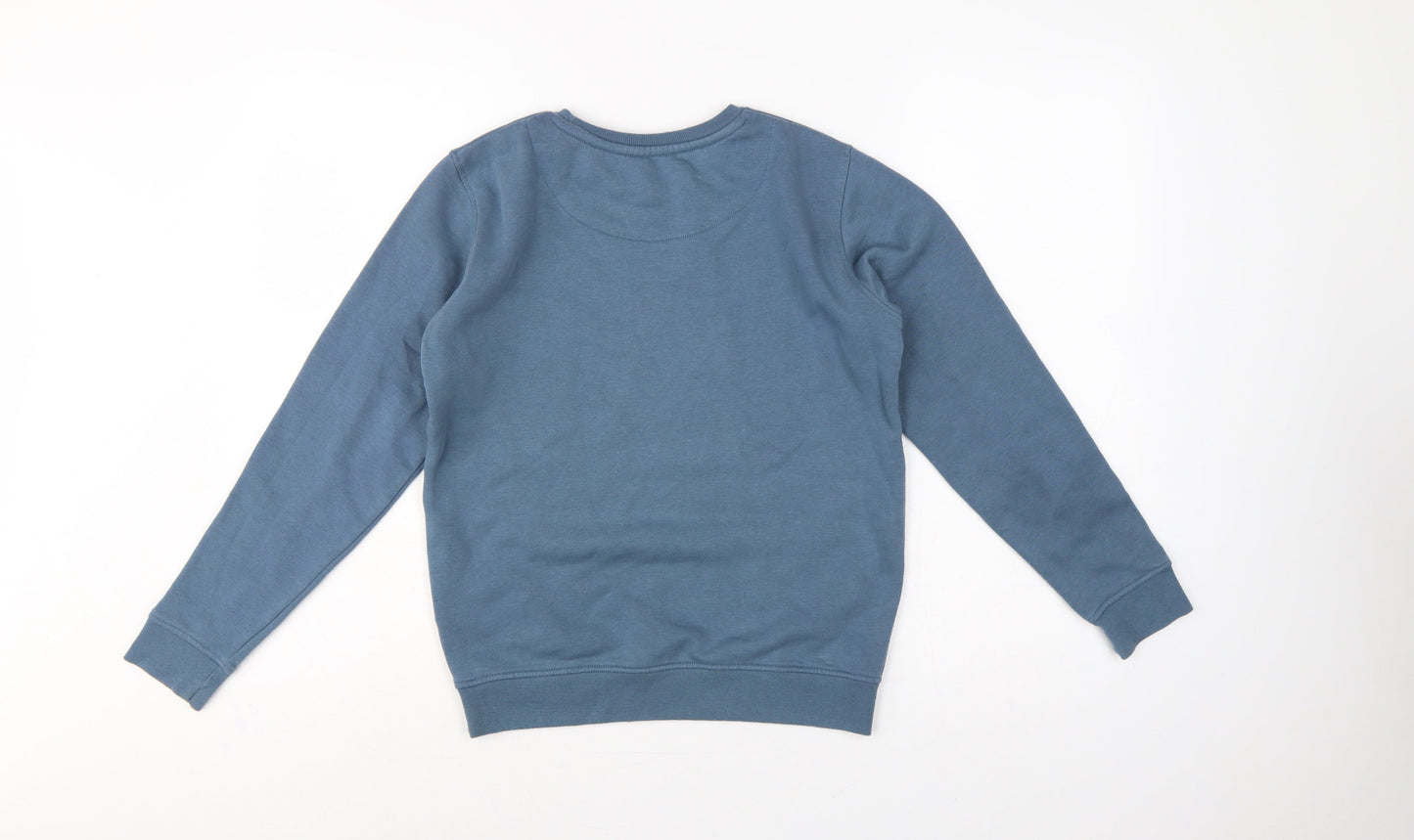 Ben Sherman Boys Blue 10-11 Years Pullover Sweatshirt Logo Graphic