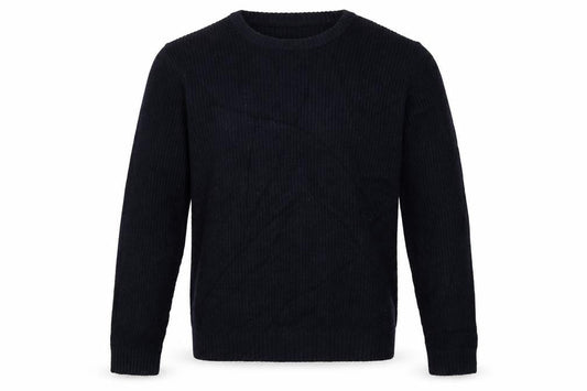Marks & Spencer Men's Navy 2XL Lambswool Blend Crew Neck Pullover Jumper