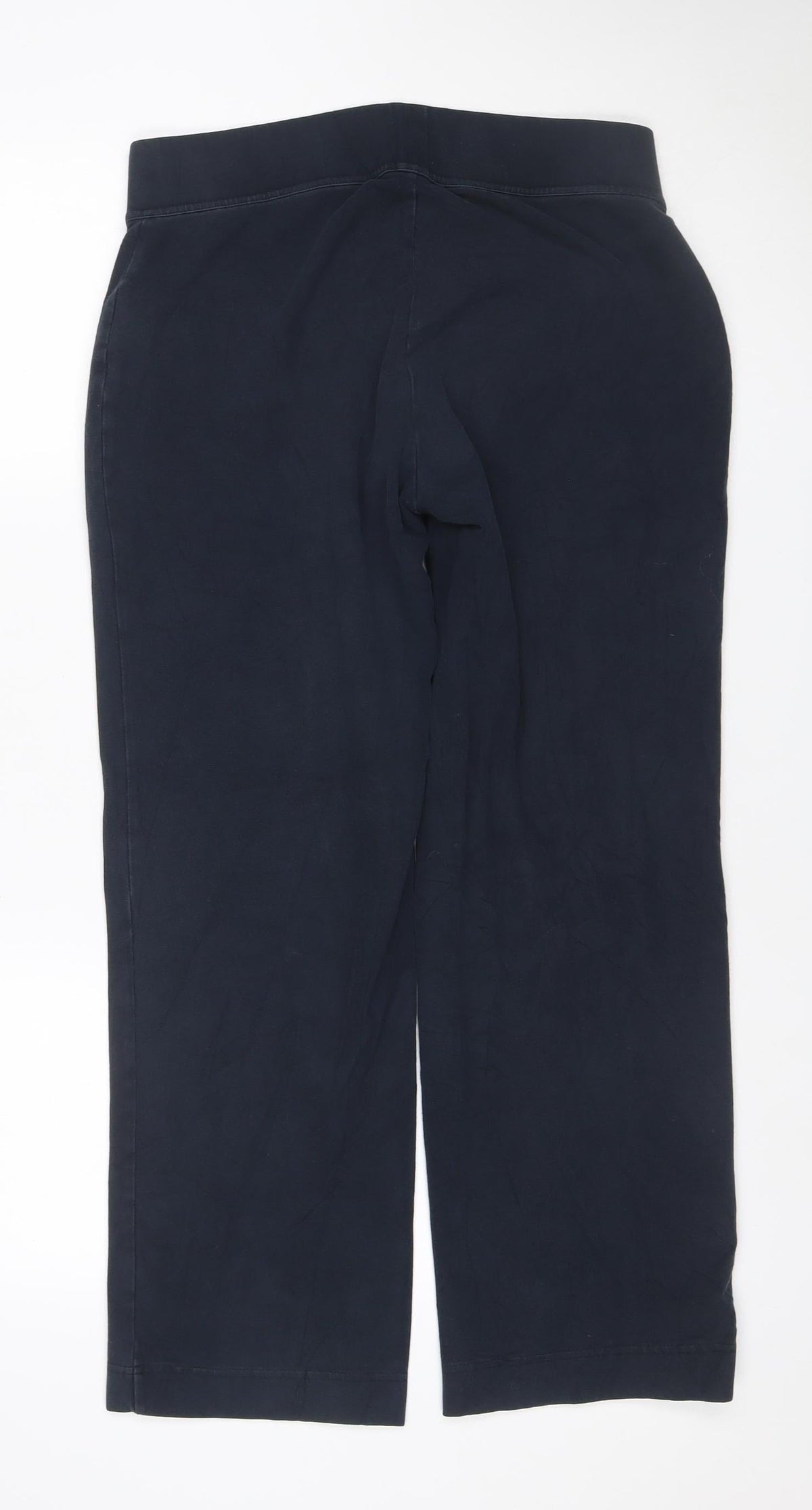 Land's End Women Black 10-12 Petite Bootcut Stretch Leggings
