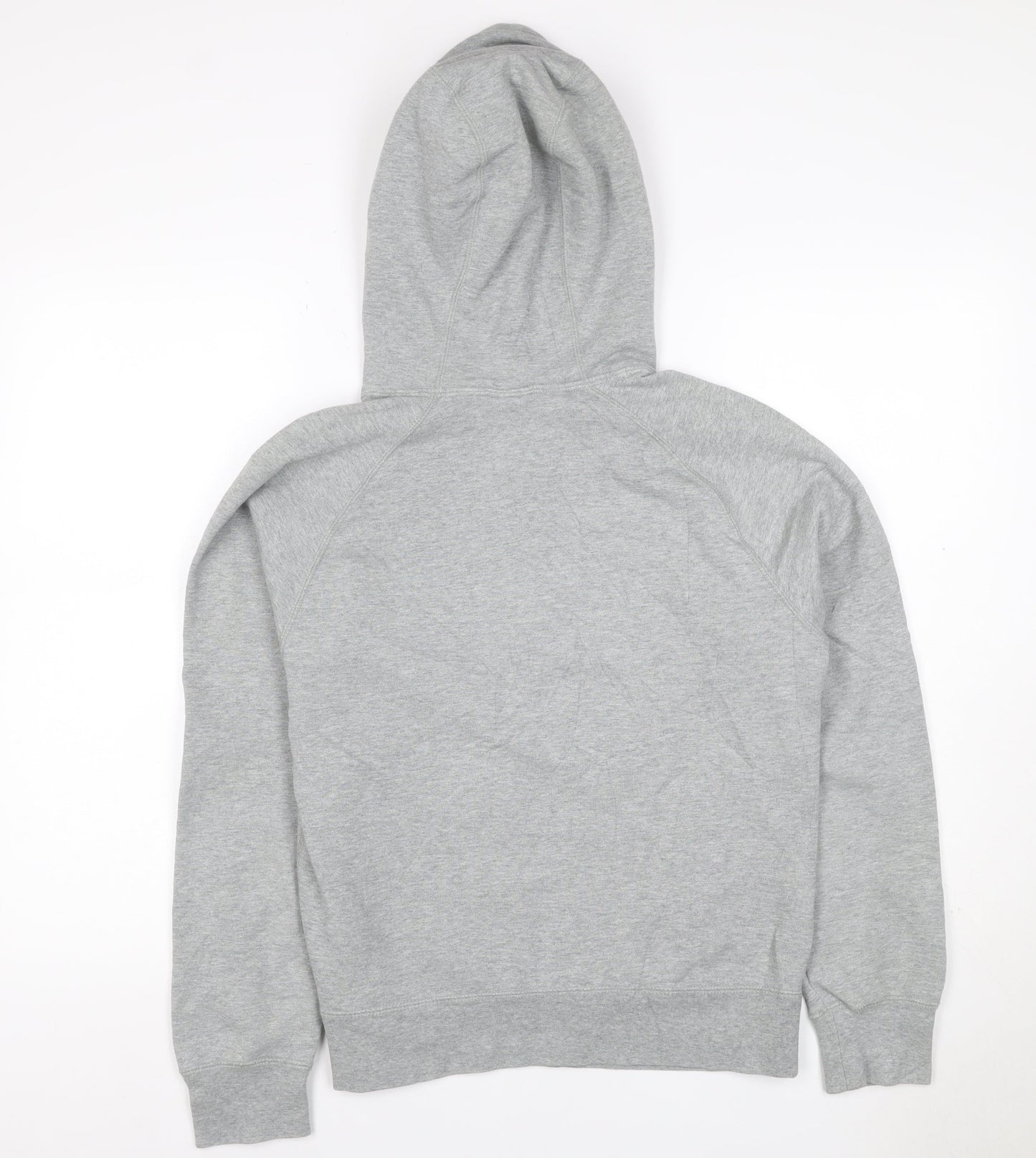 Nike Air Force 1 Unisex Kids Grey Pullover Hoodie S Logo