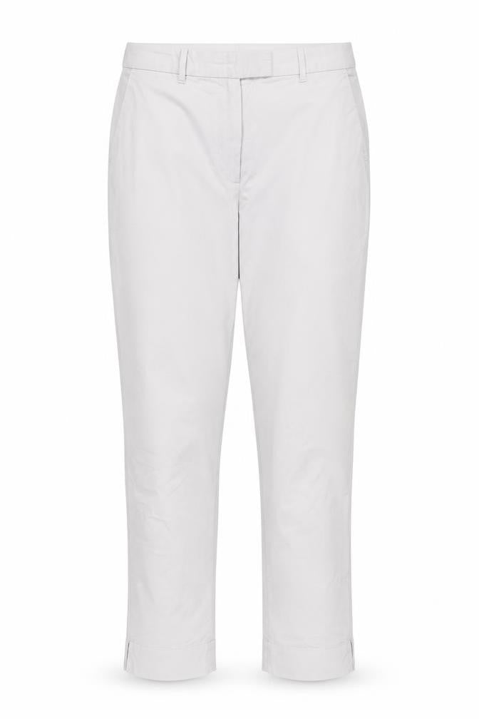 Marks & Spencer Women’s Grey UK 10 Short Straight Leg Cotton Blend Trousers