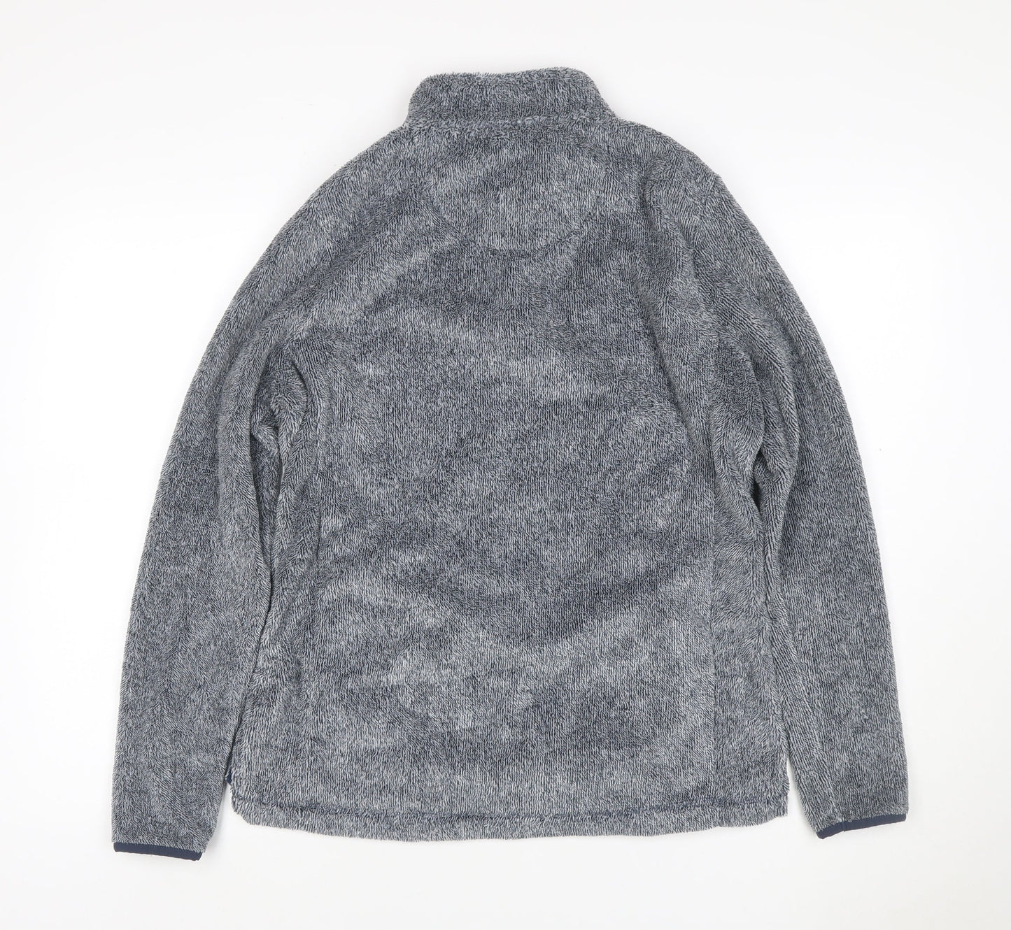 Weird Fish Women Grey Size 14 Henley 1/4 Zip Fleece Sweatshirt