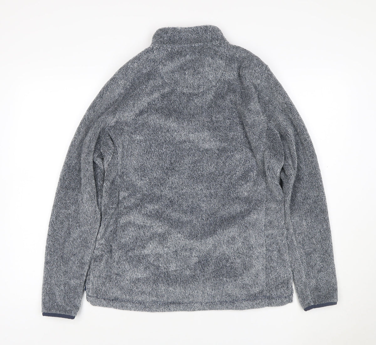Weird Fish Women Grey Size 14 Henley 1/4 Zip Fleece Sweatshirt