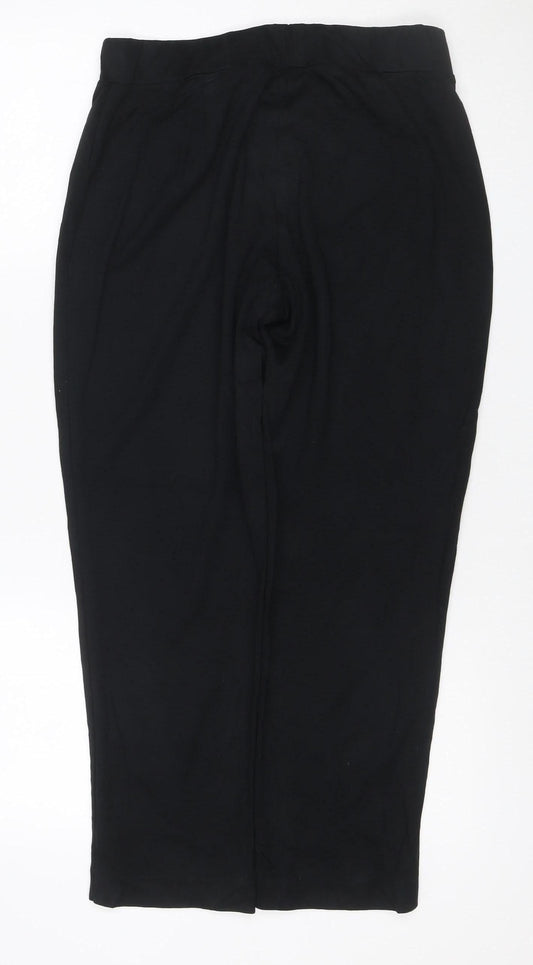 M&S Collection Women’s Black UK 14 Short Straight Tailored Trousers