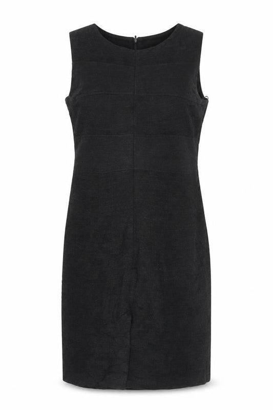 C & Orkan Women's Black UK 8 Sleeveless Knee Length Sheath Dress