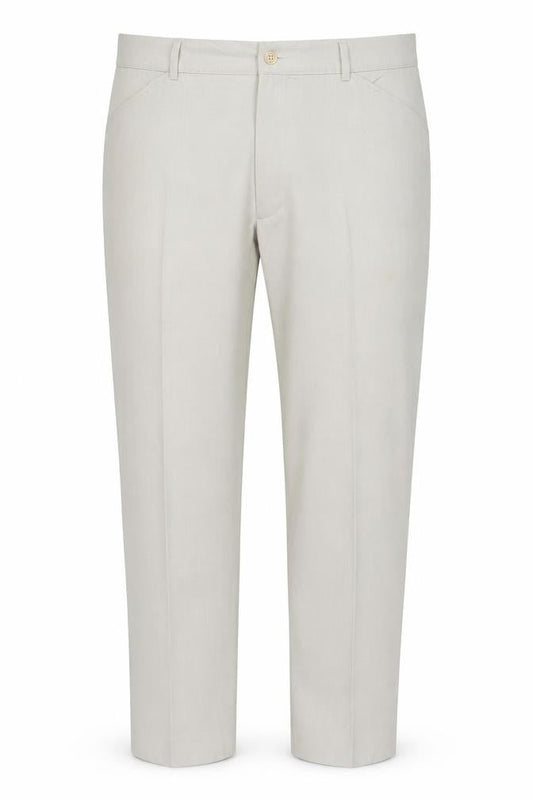 Farah Men's Beige 38W 29L Straight Flat Front Dress Trousers