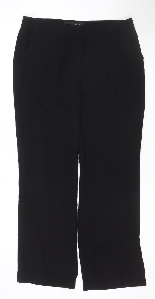 Next Women’s Black UK 14 Wide-Leg Tailored Dress Trousers