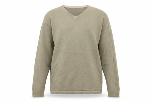 Cherokee Men’s Beige XL V-Neck Cotton Pullover Jumper Knit