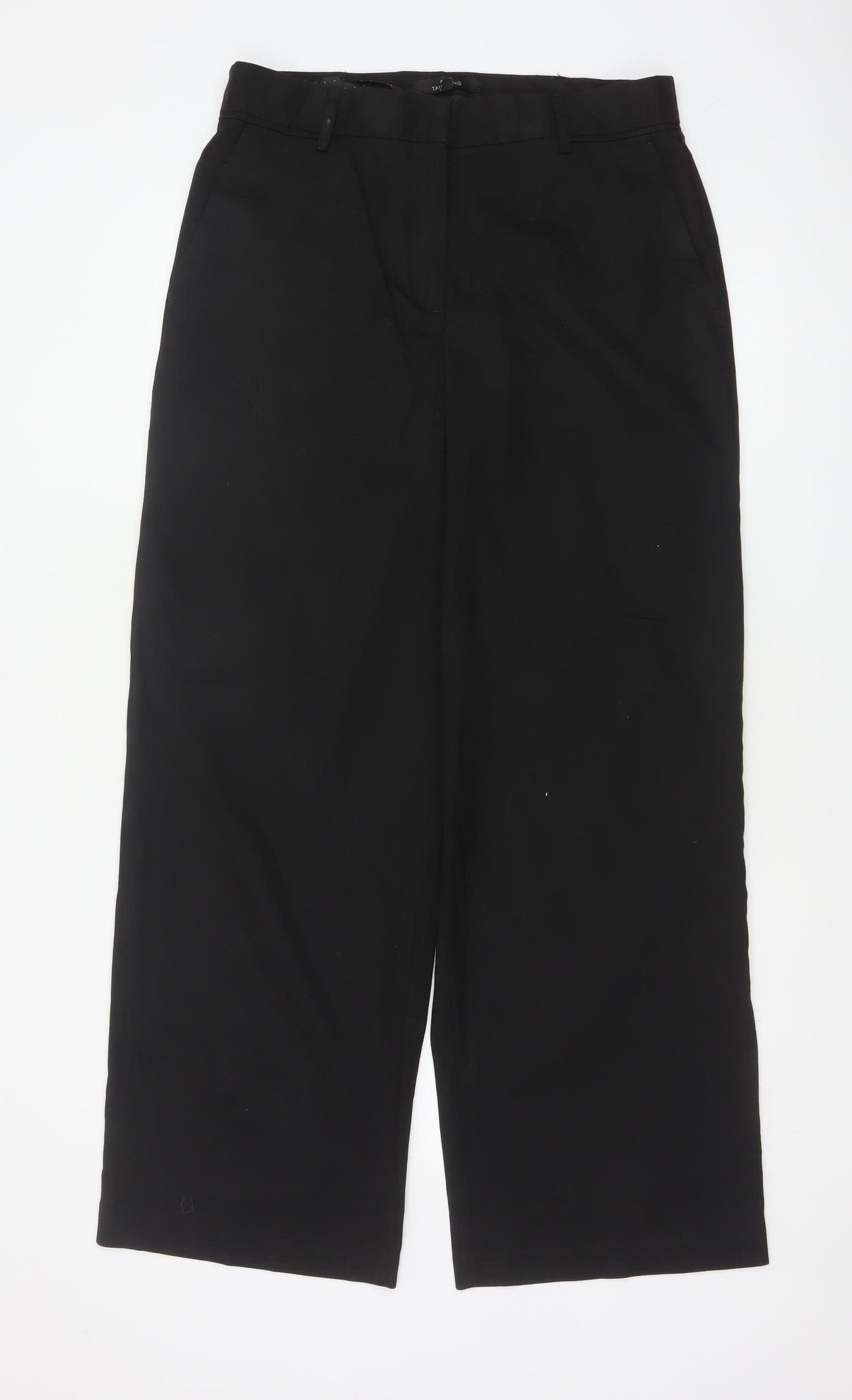 Next Women’s Black UK 14 Tailored Wide-Leg Dress Trousers