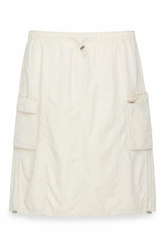 Marks & Spencer Women Beige UK 24 Long Cargo Skirt Drawstring Pockets