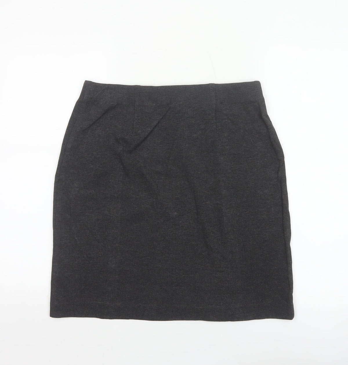 Marks & Spencer Women’s Grey UK 10 Stretch Pencil Knee Length Skirt