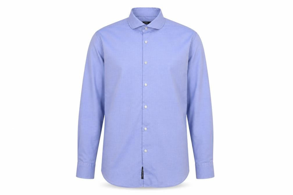 Hugo Boss Men's Blue Size 40 Slim Fit Cotton Long Sleeve Button-Up Shirt