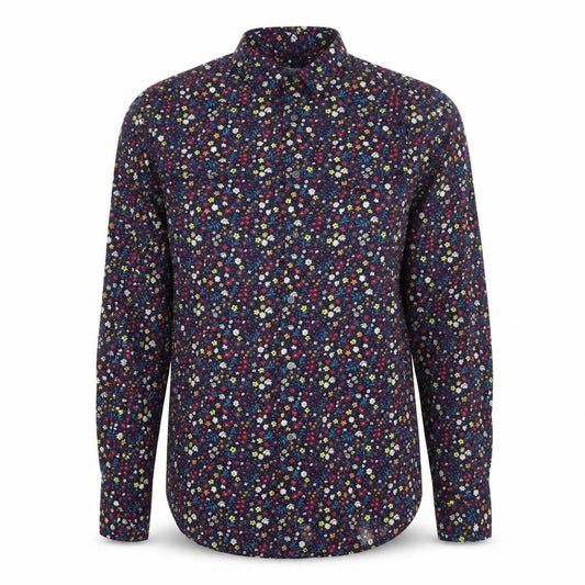 Next Men’s Multicoloured Floral Slim Fit Cotton Shirt Size S