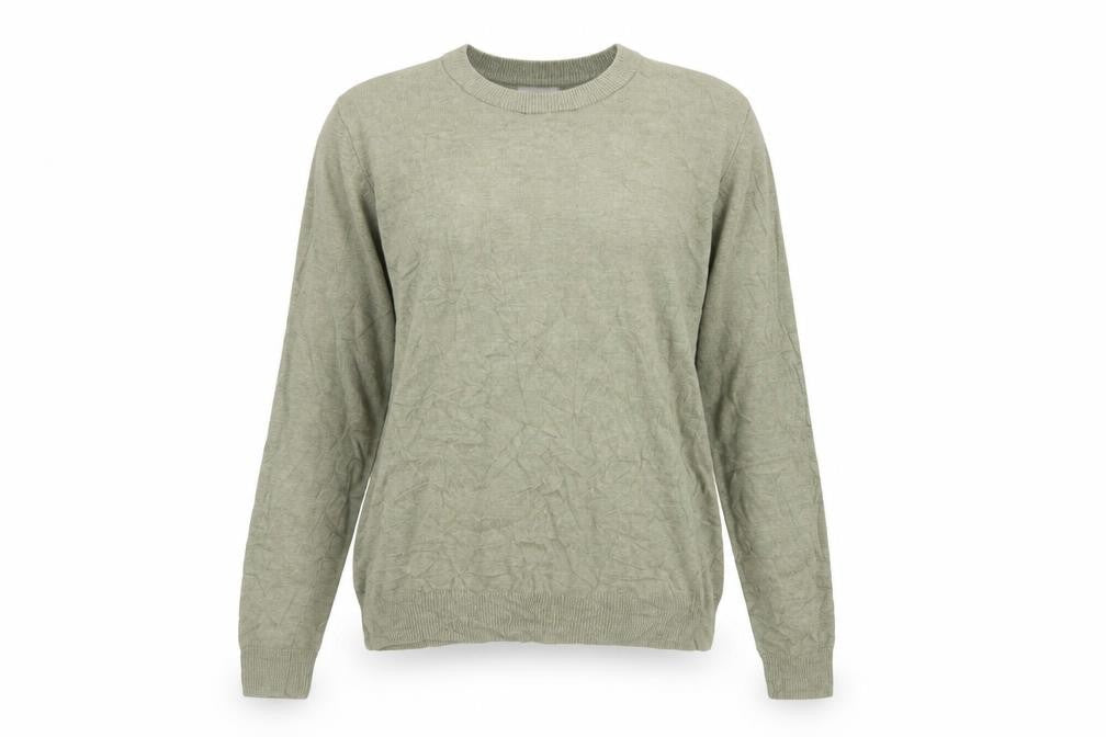 Commoners Women’s Green Linen Crew Neck Knit Pullover Jumper Size 8