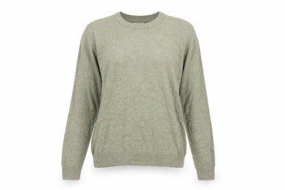 Commoners Women’s Green Linen Crew Neck Knit Pullover Jumper Size 8