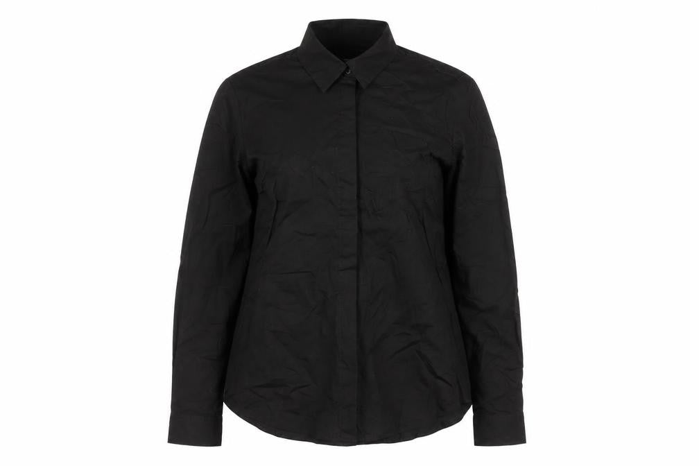 ASOS Design Women’s Black UK 10 Basic Long Sleeve Button-Up Shirt
