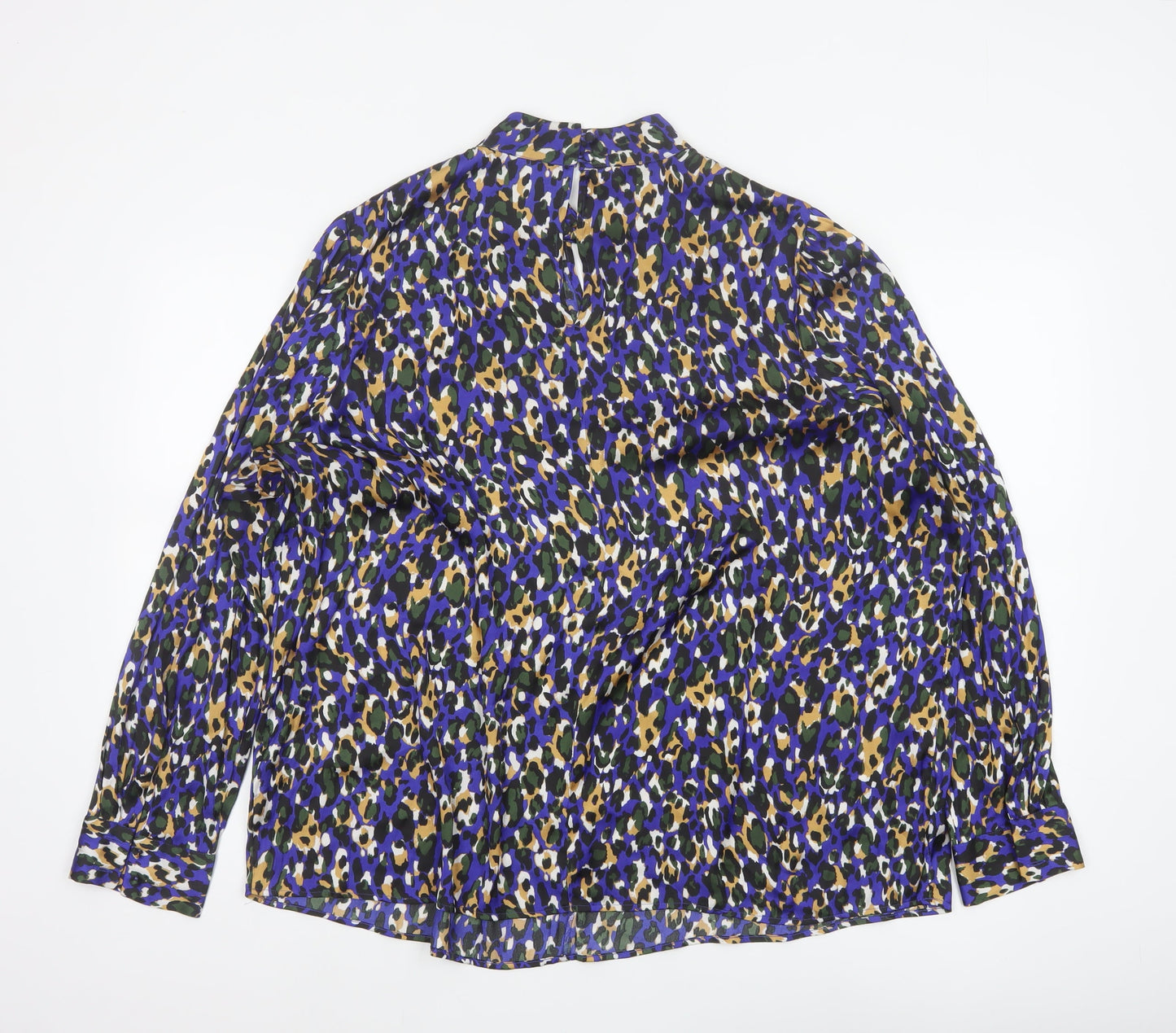 Marks & Spencer Women Multicoloured Leopard Print Blouse UK 22