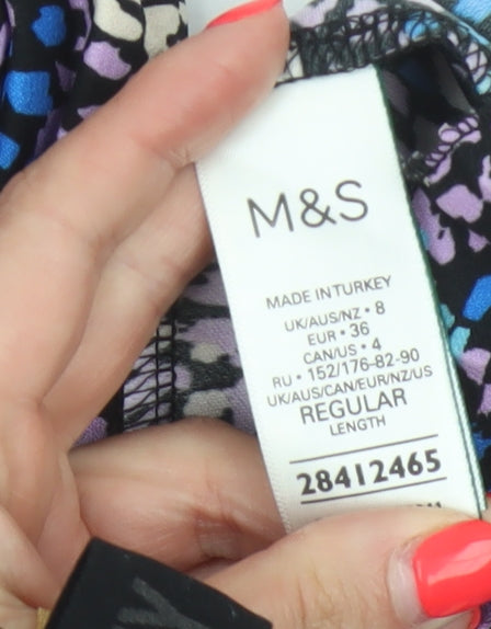 Marks & Spencer Women’s Multicoloured UK 8 Animal Print Maxi Flare Skirt