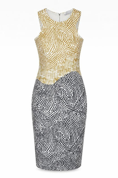 H&M Women’s Multicoloured XS Animal Print Pencil Midi Dress