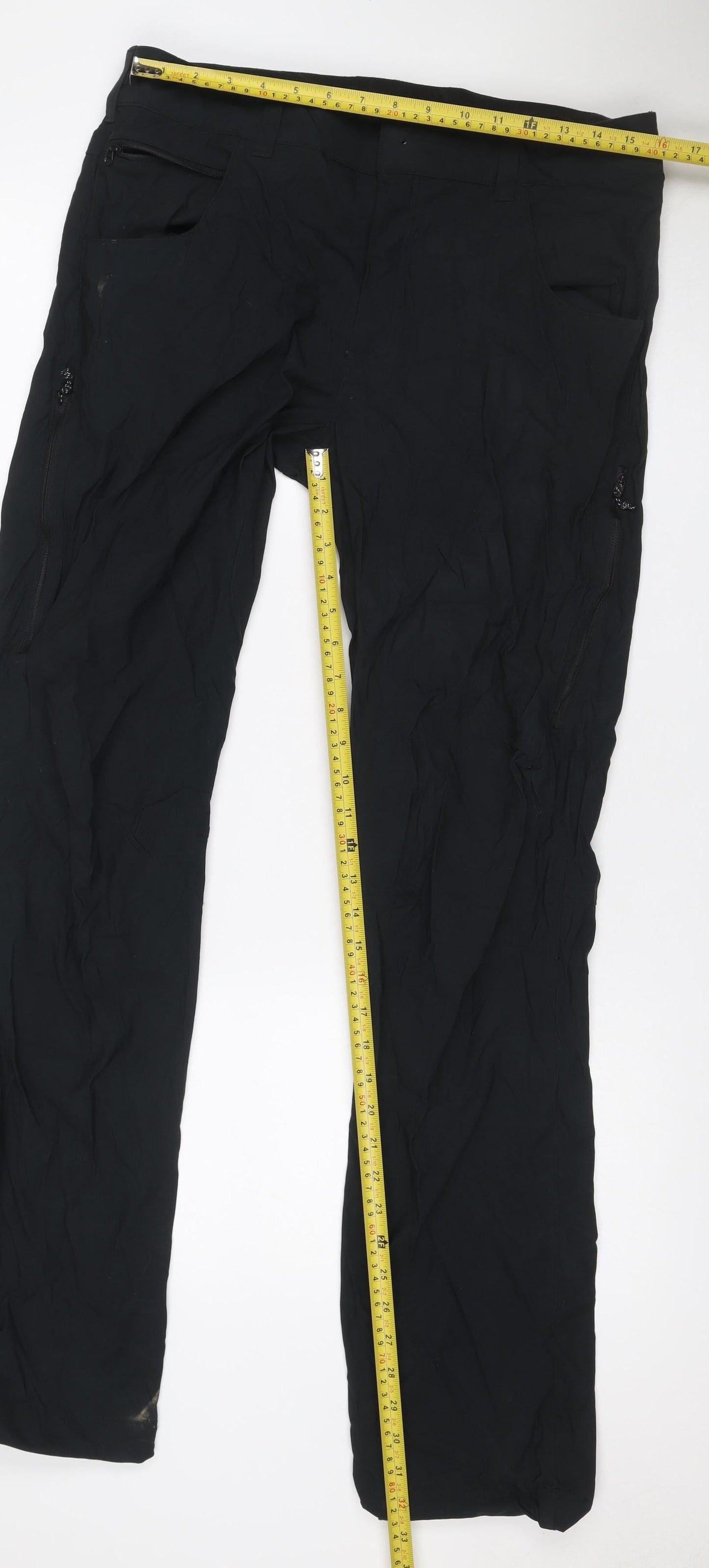 Berghaus Men's Black 34W 34L Outdoor Trousers Zip Pockets