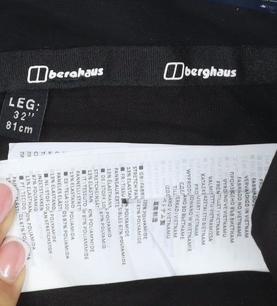 Berghaus Men's Black M 32in Leg Outdoor Trousers