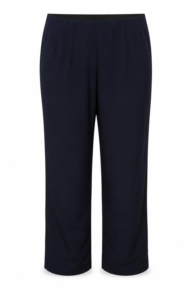 Marks & Spencer Women’s Blue Size 18 Regular Wide-Leg Stretch Trousers