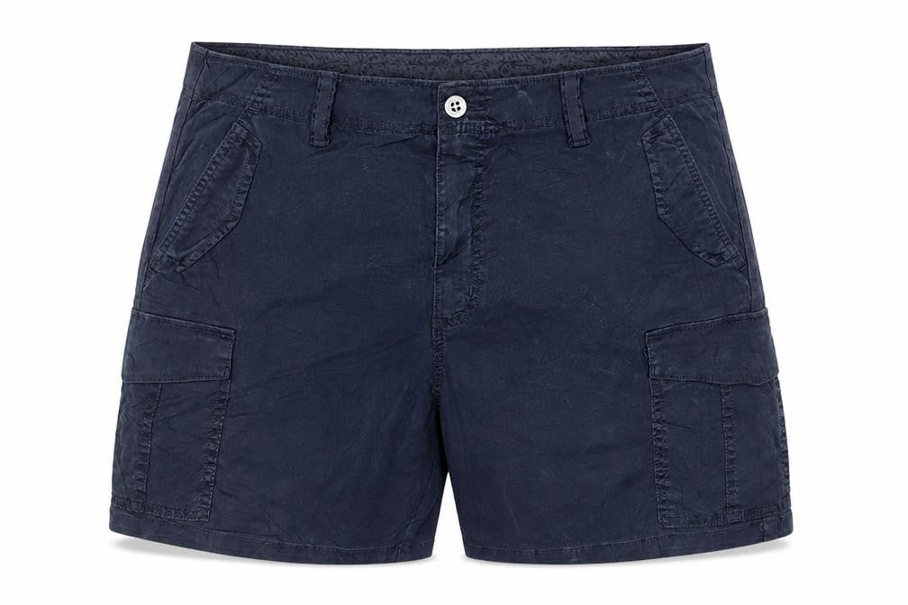 M&S Women’s Navy Blue Size 20 Lyocell Cotton Stretch Cargo Shorts