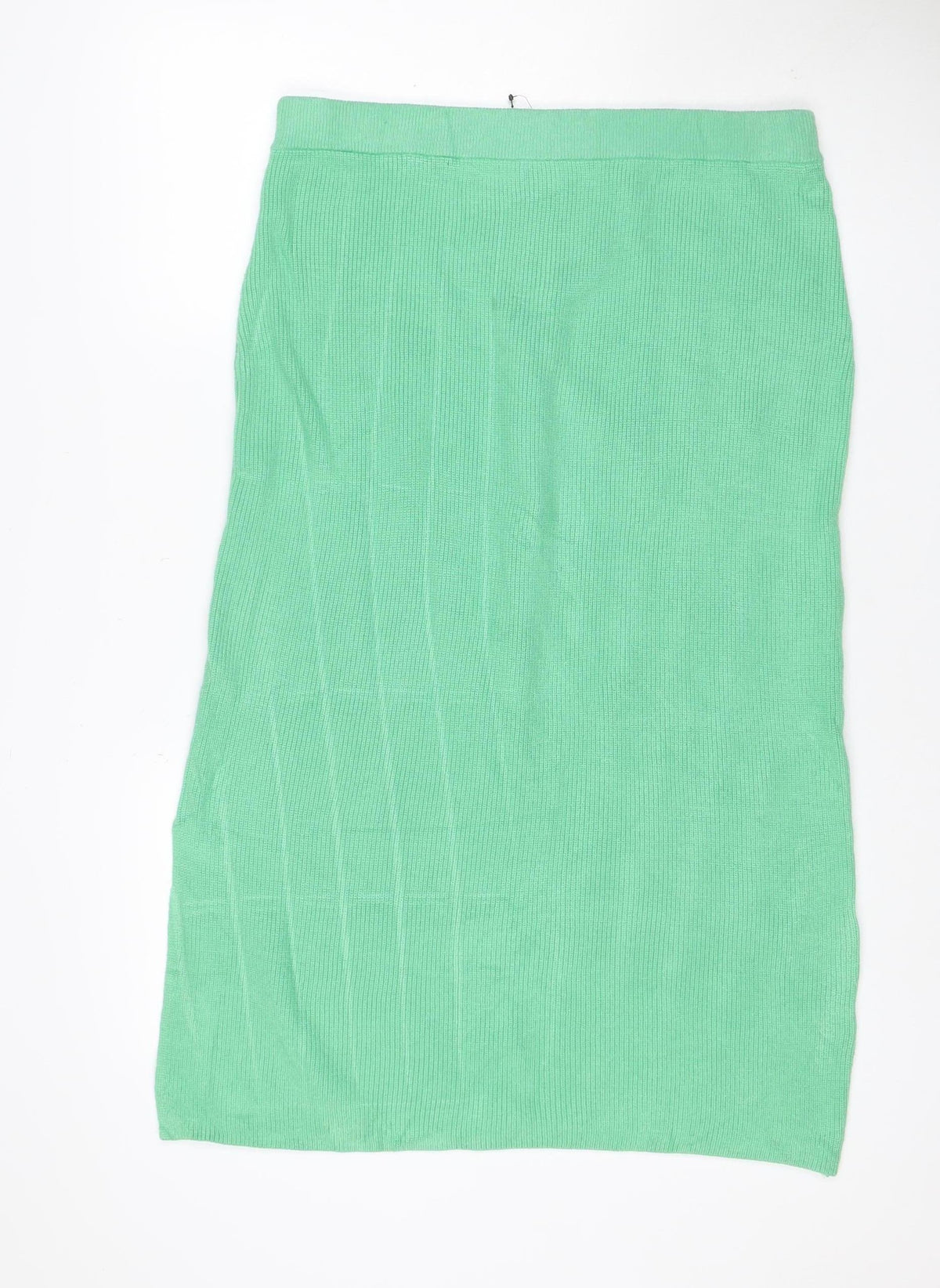 Marks & Spencer Collection Women Green L Knit Straight Pencil Mini Skirt
