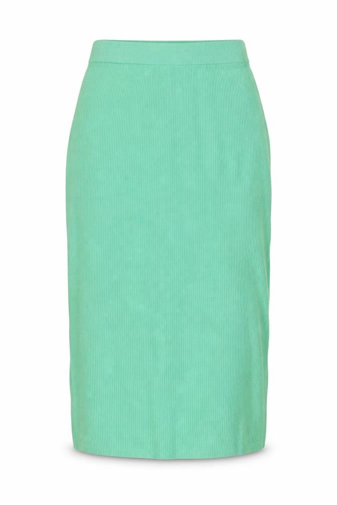 Marks & Spencer Collection Women Green L Knit Straight Pencil Mini Skirt