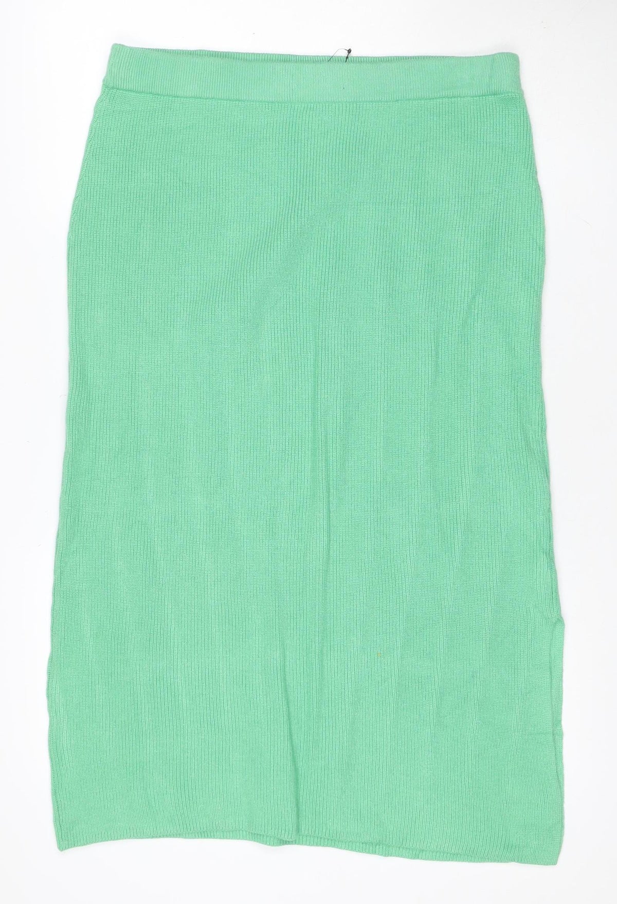 Marks & Spencer Collection Women Green L Knit Straight Pencil Mini Skirt