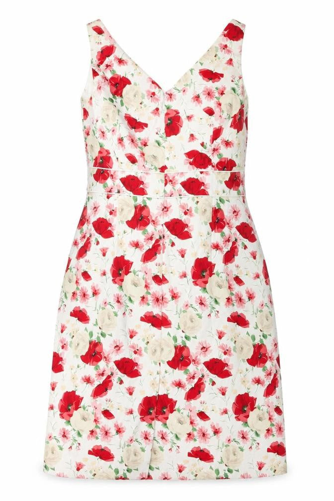 Laura Ashley Women Multicoloured Floral Fit & Flare Dress UK 12