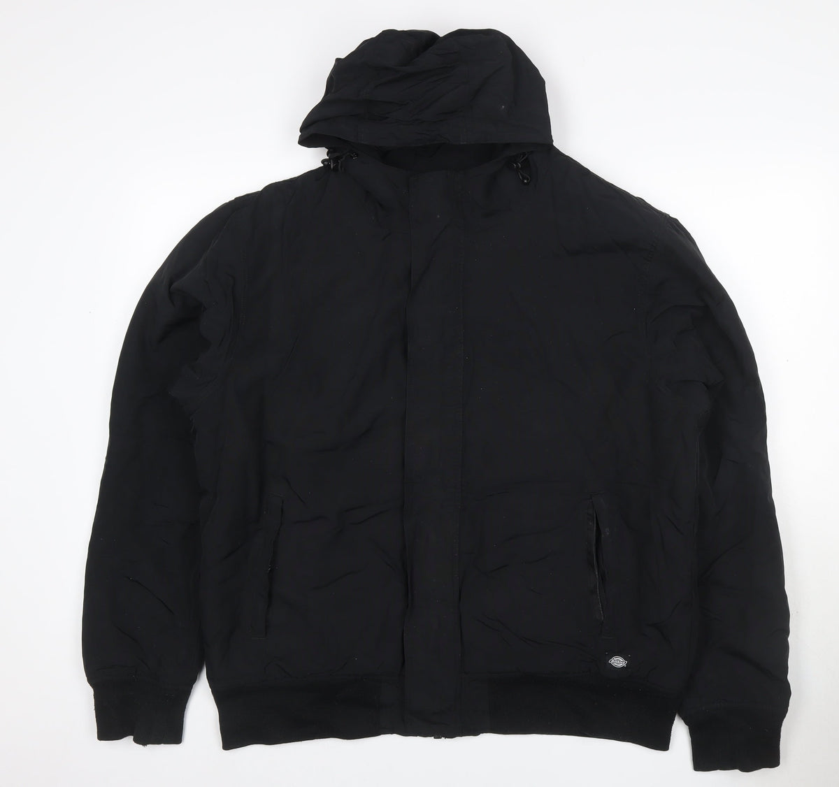 Dickies Men’s Black XL Hooded Padded Full Zip Workwear Jacket