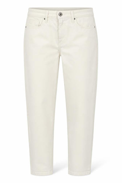 M&S Women Ivory Size 10 Short Straight Stretch Jeans 5 Pocket