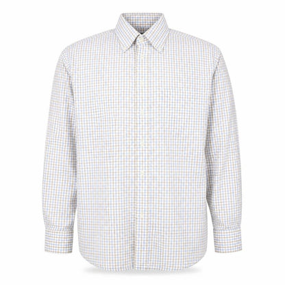 Racing Green Men's Multicoloured Check Cotton Button-Down Shirt M