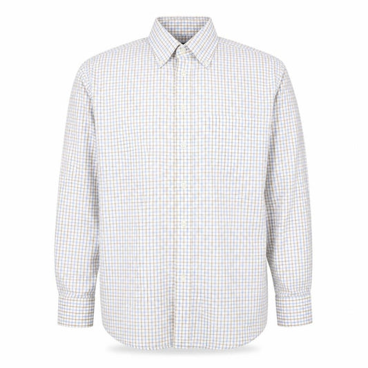 Racing Green Men's Multicoloured Check Cotton Button-Down Shirt M