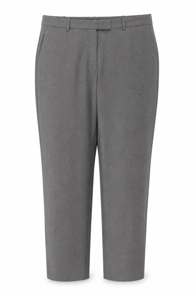 Marks & Spencer Women’s Grey Check The Mia Slim Trousers UK 16 Long